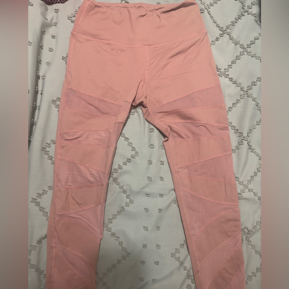 BuffBunny Mauve mesh panel leggings